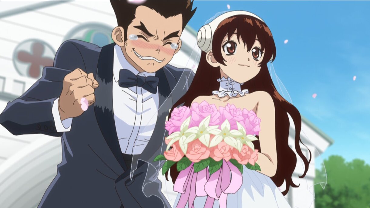 Dr Stone boda Taiju Yuzuriha