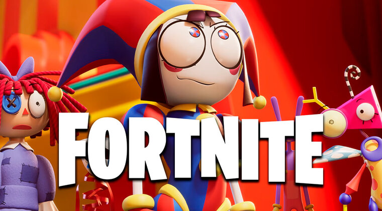 Imagen de Es oficial: Fortnite anuncia crossover con The Amazing Digital Circus con dos skins de sus personajes más queridos