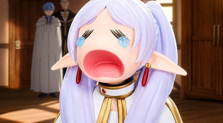Imagen de La mítica escena de Frieren llorando ya tiene su propia figura, y cuesta poco más de 30€