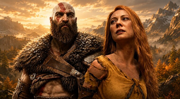 Imagen de Antes de God of War Laufey, Santa Monica barajó contar la juventud de Faye y la forja del hacha de Kratos en una precuela