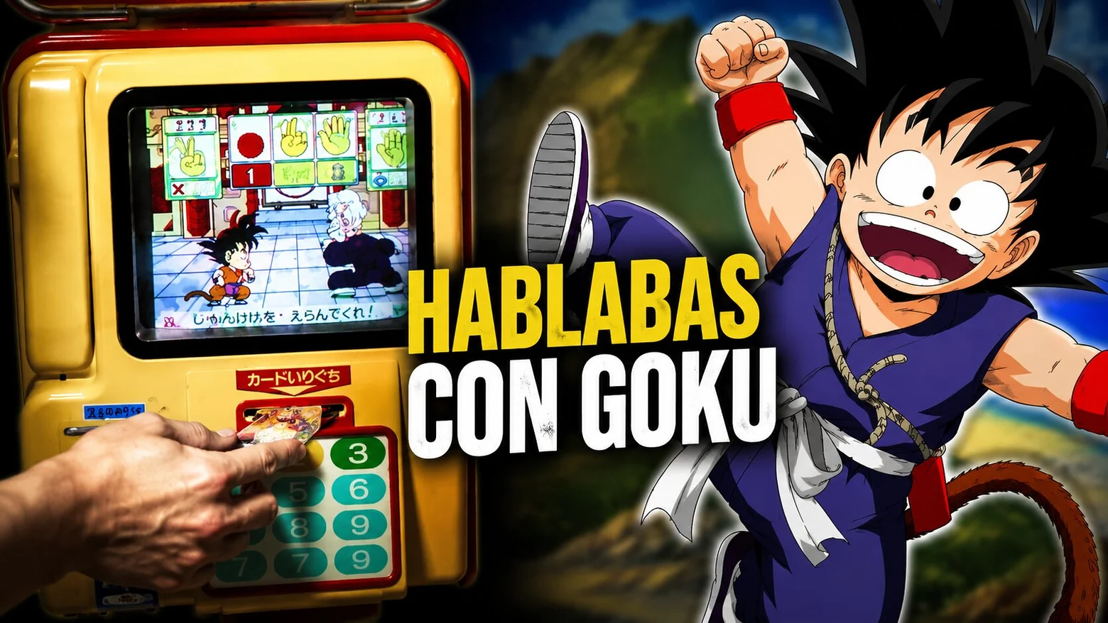 maquina dragon ball hablabas con goku