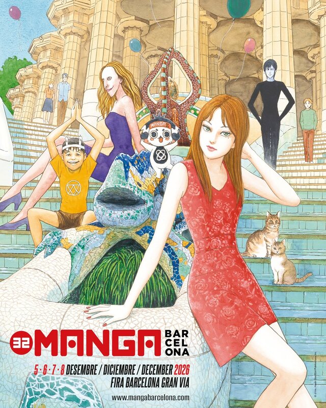 Cartel de 32 Manga Barcelona por Junji Ito