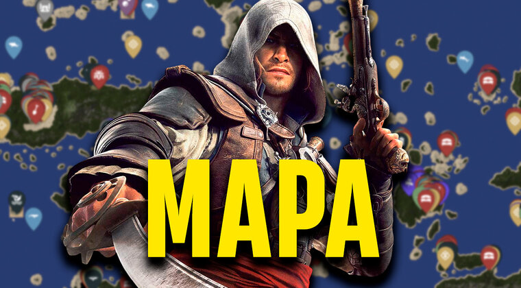 Imagen de Si quieres completar Assassin's Creed: Black Flag Resynced al 100%, este mapa interactivo gratis es imprescindible