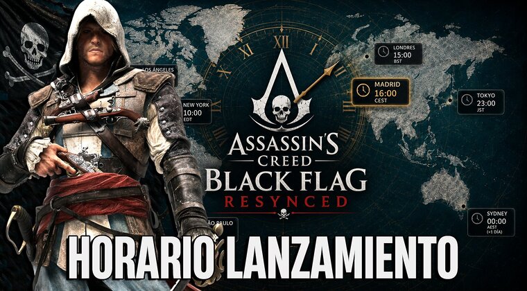 Imagen de Assassin's Creed Black Flag: Resynced ya tiene horarios oficiales de lanzamiento: consulta cuándo podrás jugar en tu país