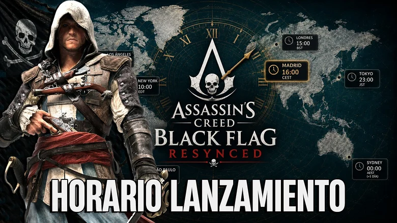 HORARIO LANZAMIENTO AC BLACK FLAG RESYNCED